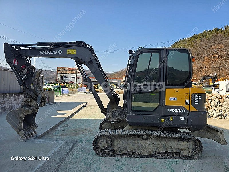 급매 중고굴삭기 볼보 EC60EP 20년식 코끼리집게, 회전라인 장착 010-3563-6002--0